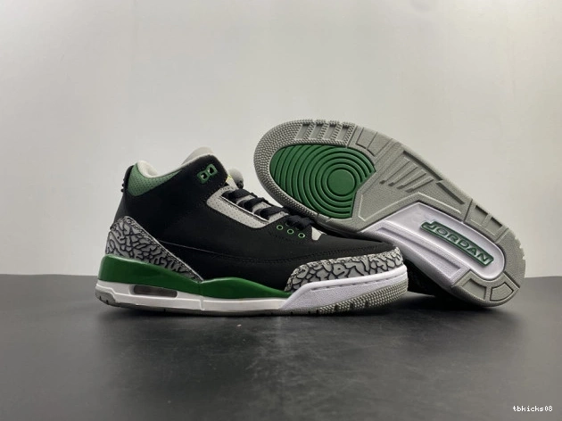 Rep TBkick Pine CT8532-030 Green Jordan 3 Air 0821